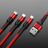 3in1 Data USB Cable for iPhone